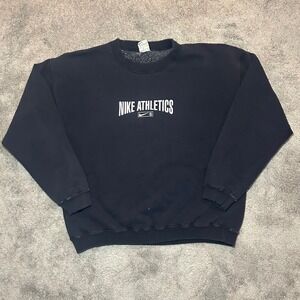 Nike Sweatshirt Mens Large Black Vintage 90s Athletics Center Swoosh Canada